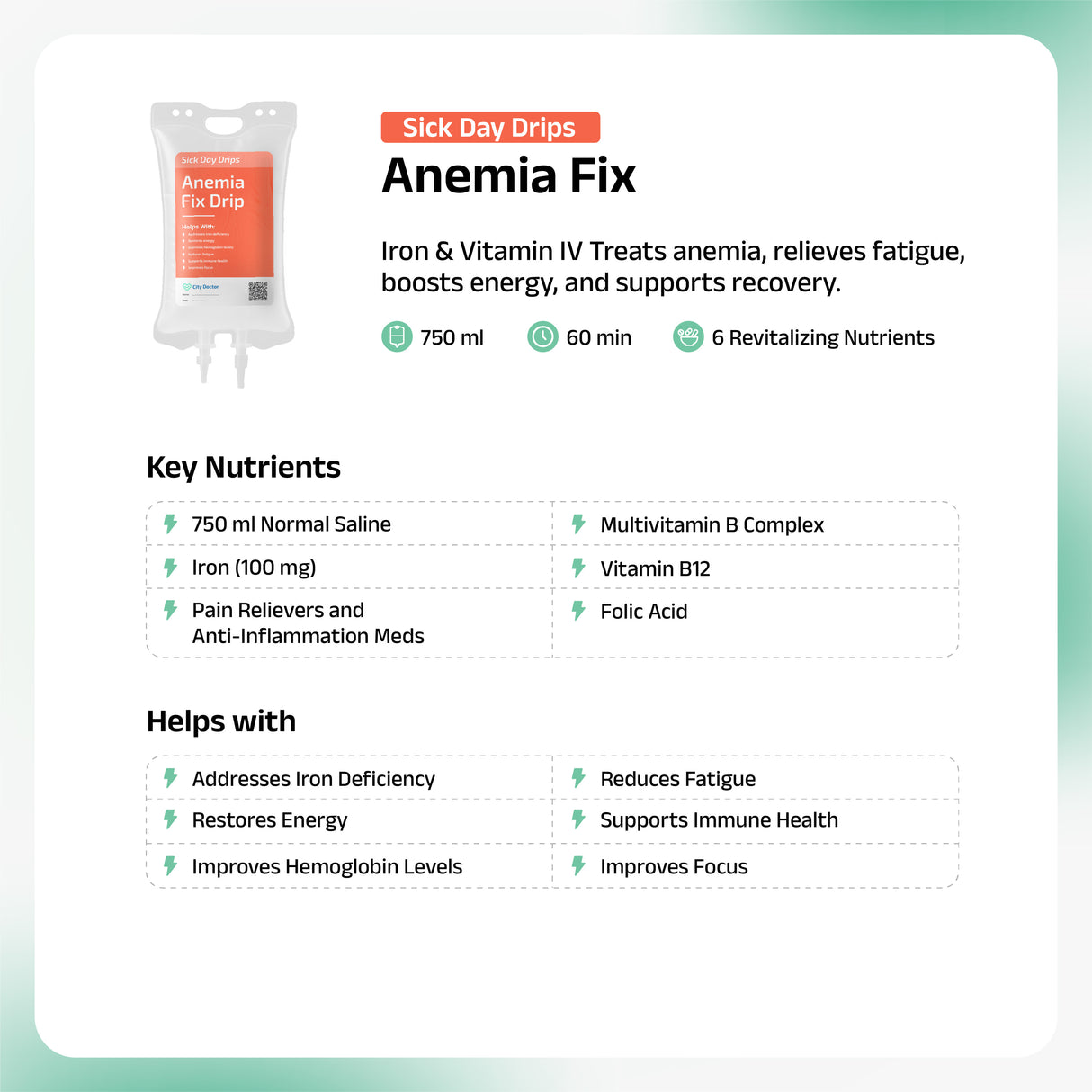 Anemia Fix IV Drip