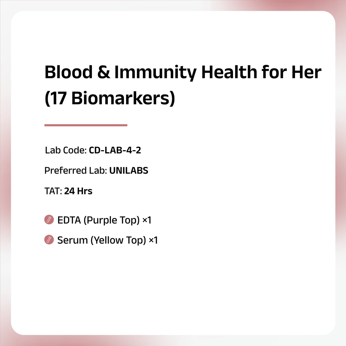 Blood & Immunity Panel for Her