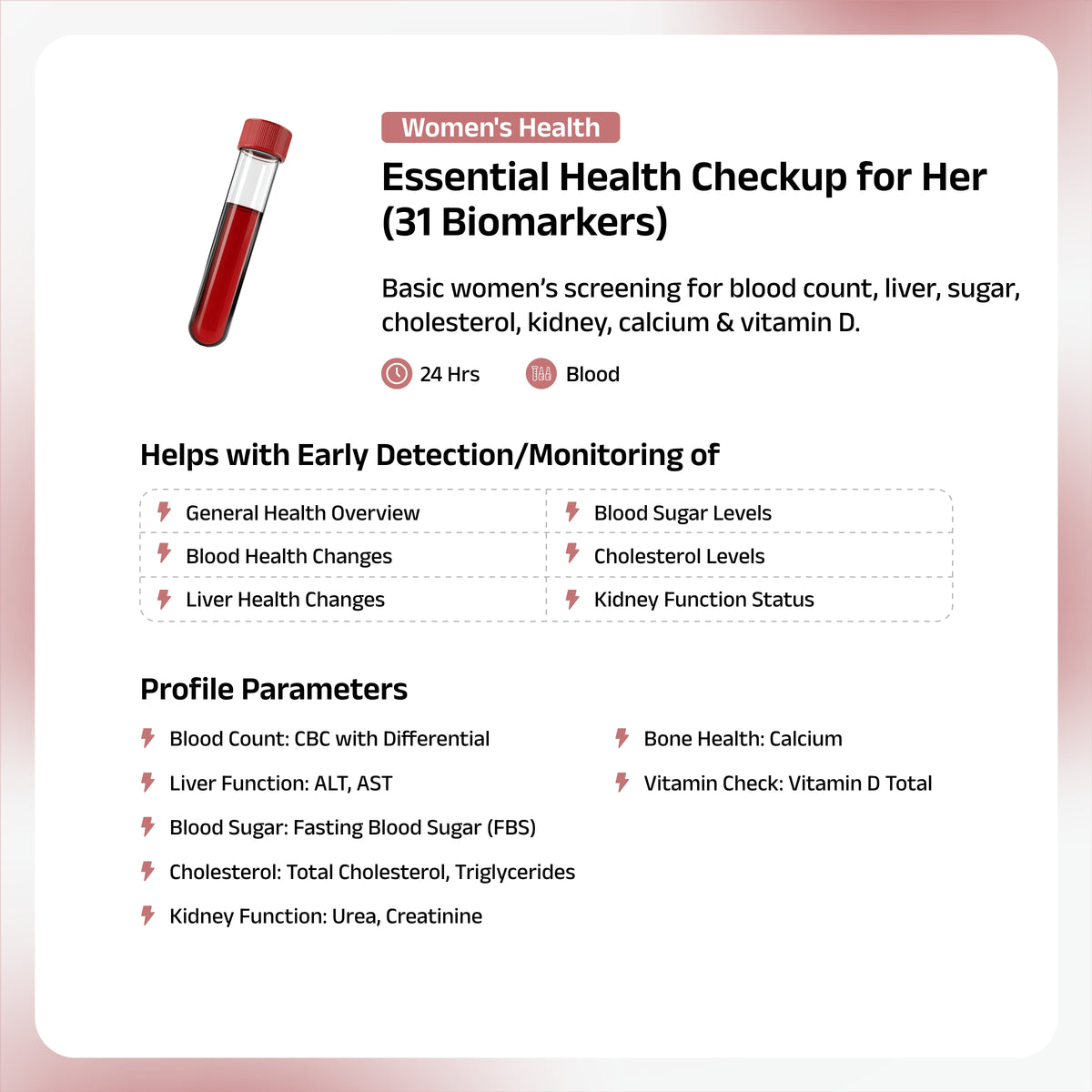Essential Health Panel for Her