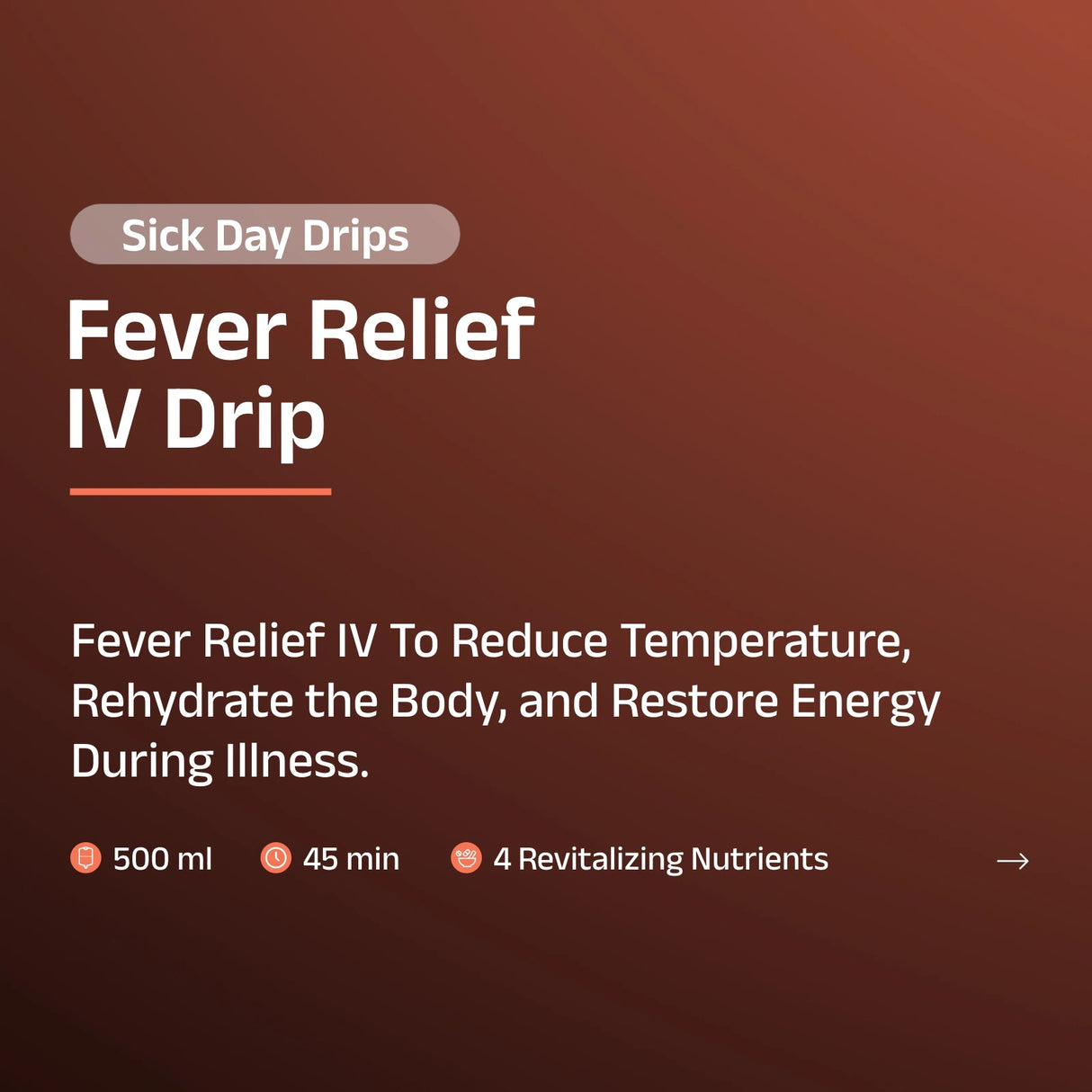 Fever Relief IV Drip