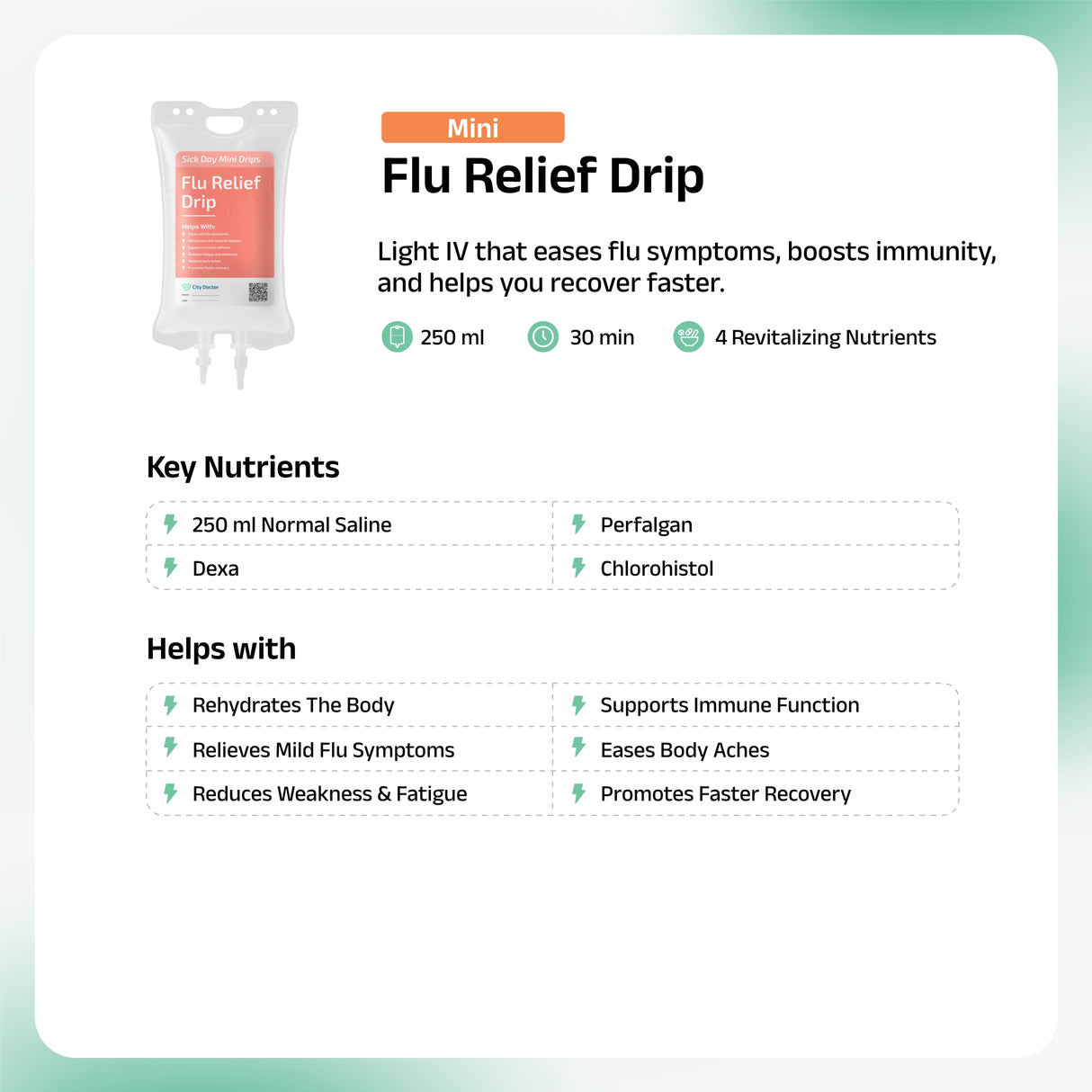 Flu Relief IV Drip