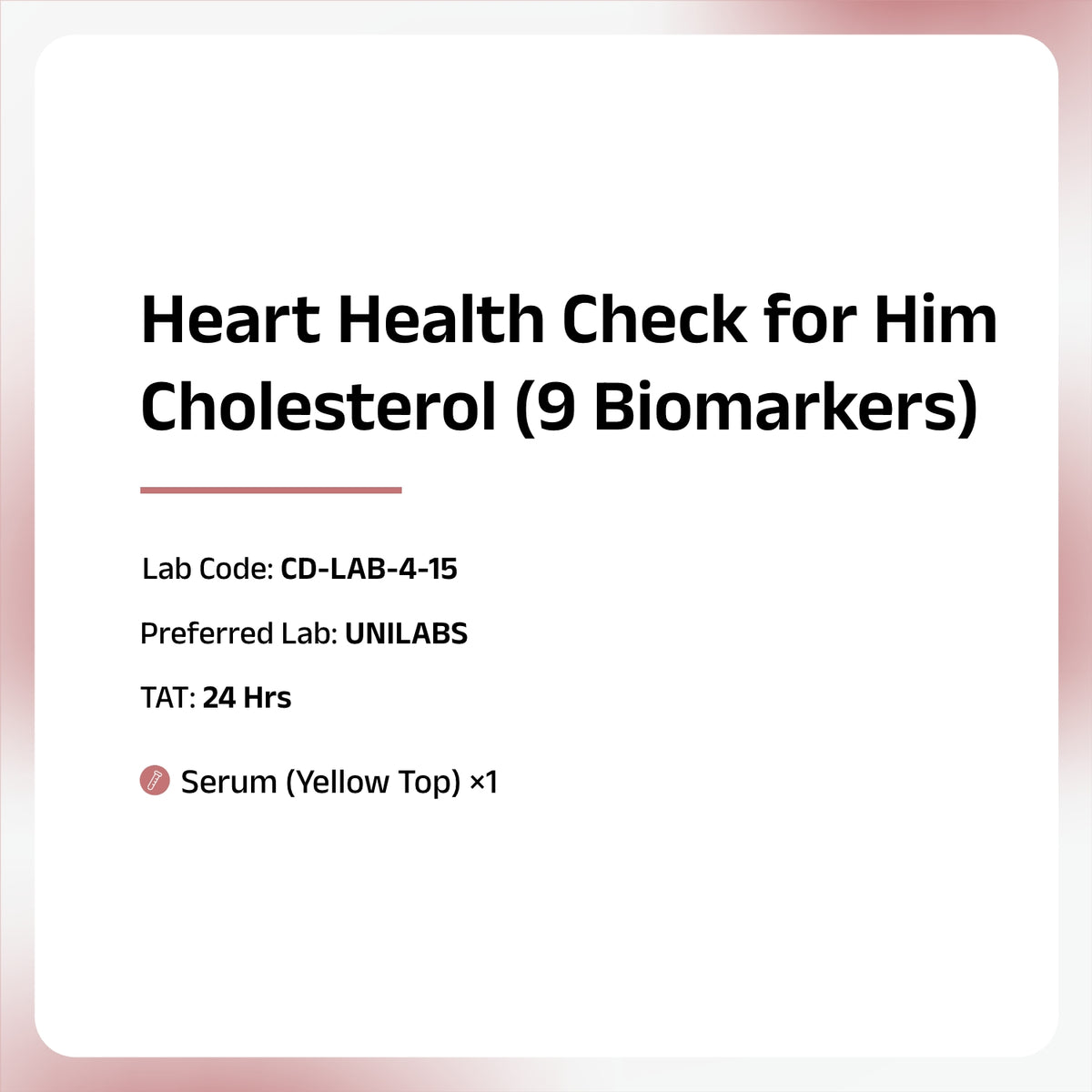 Heart Health Panel for Him