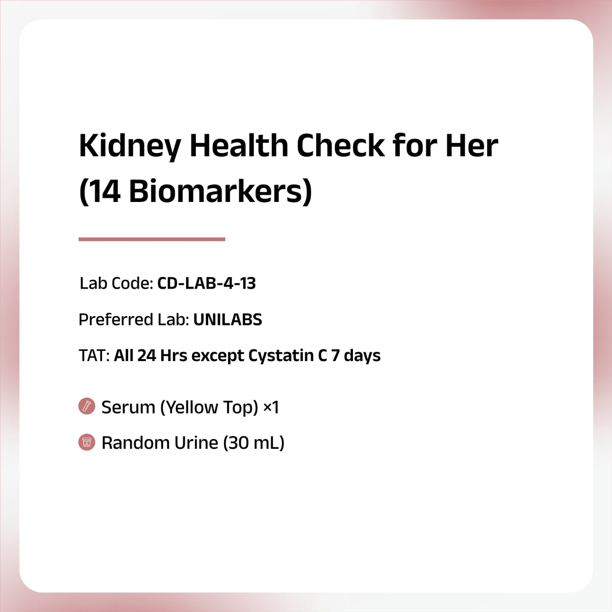 Kidney Health Panel for Her