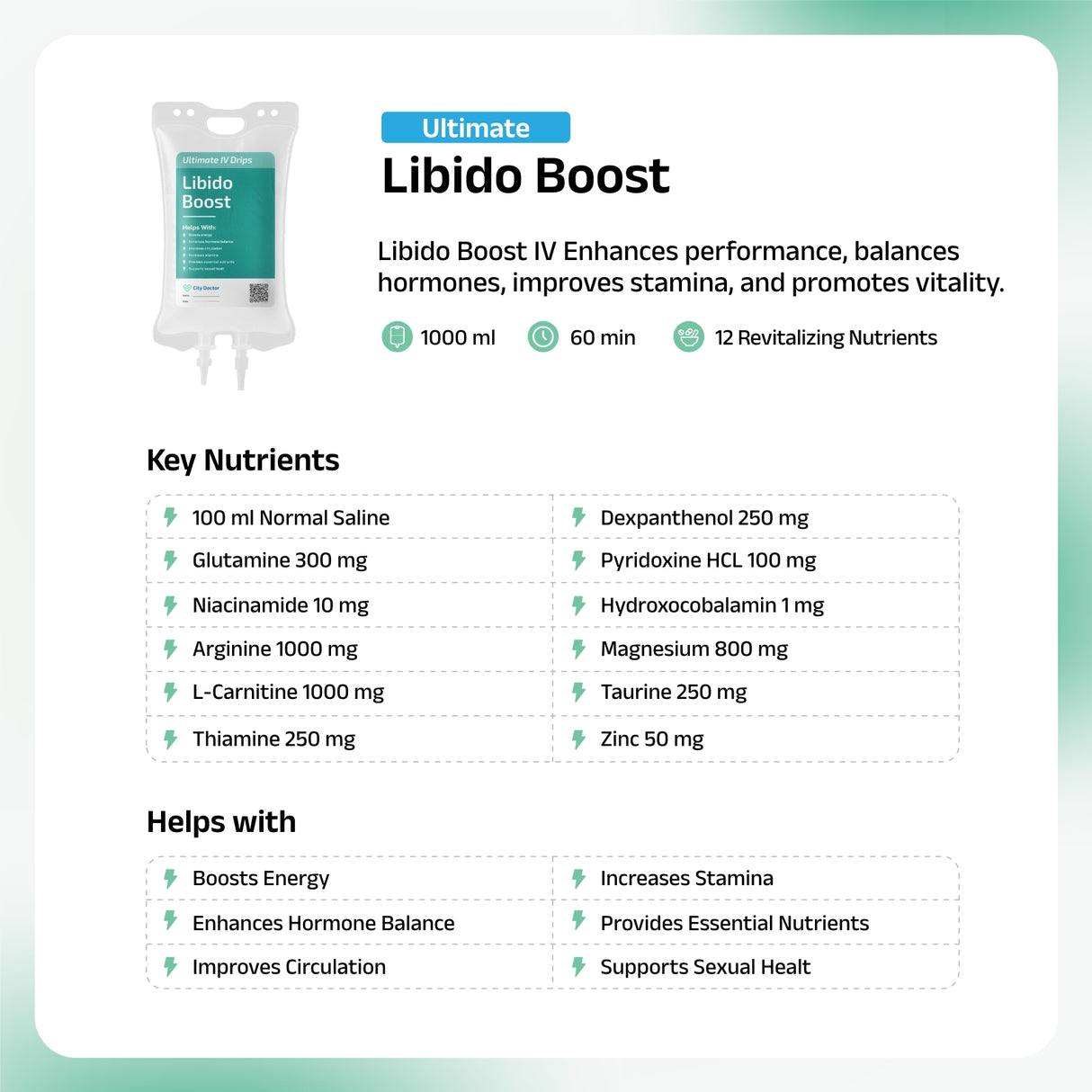 Libido Boost IV Drip