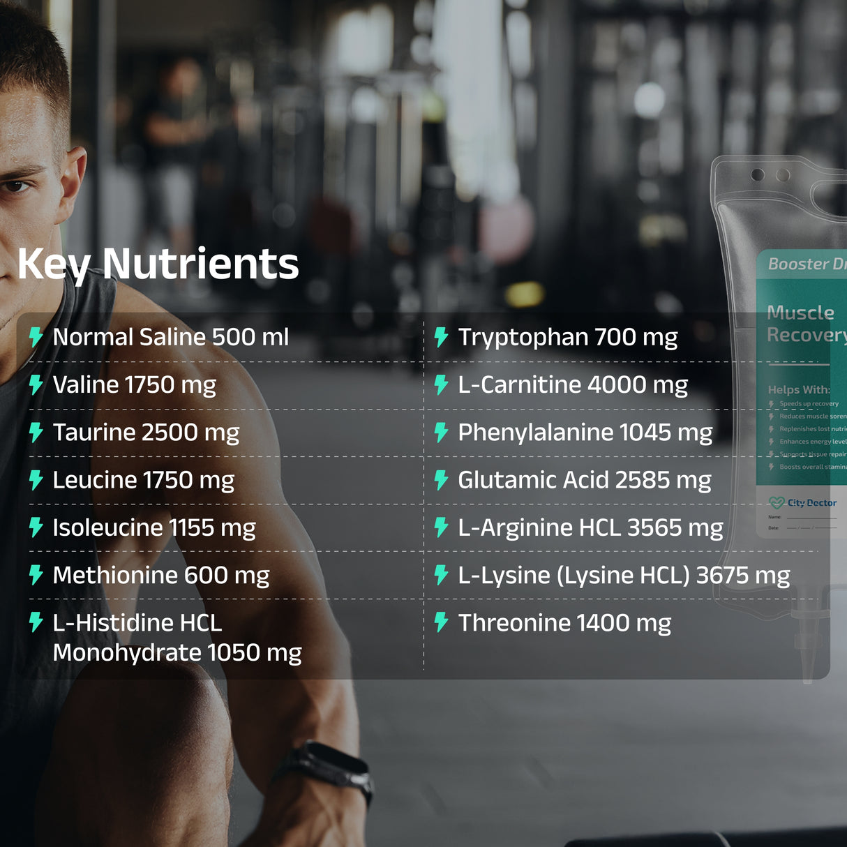 Muscle (After Gym) Recovery Booster IV Drip