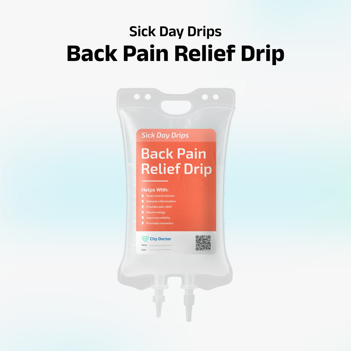 Back Pain Relief IV Drip