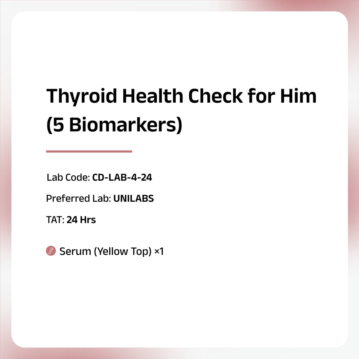 Thyroid Health Panel for Him