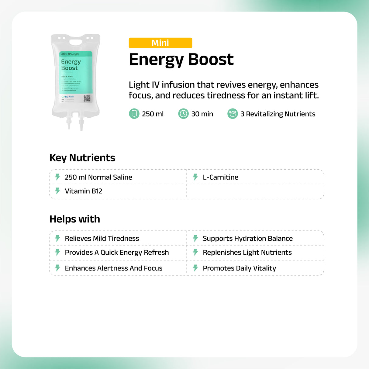Energy Boost IV Drip