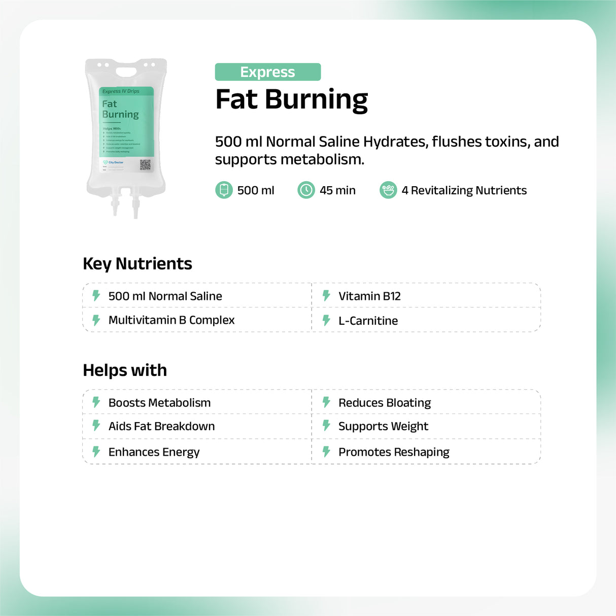 Fat Burning IV Drip
