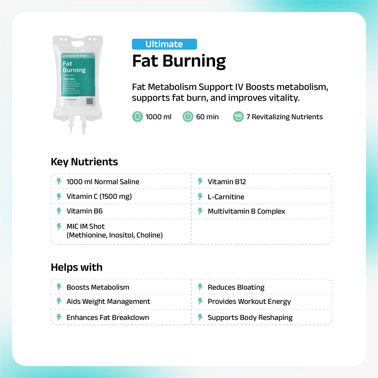 Fat Burning IV Drip