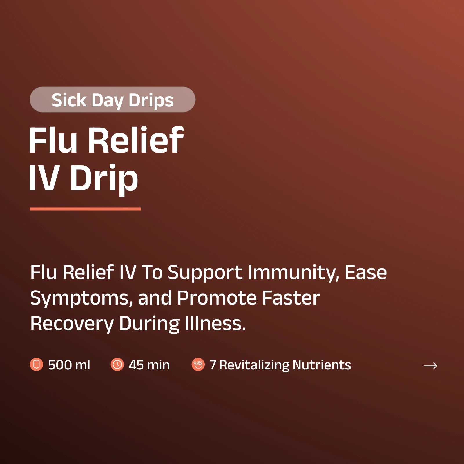 Flu Relief IV Drip