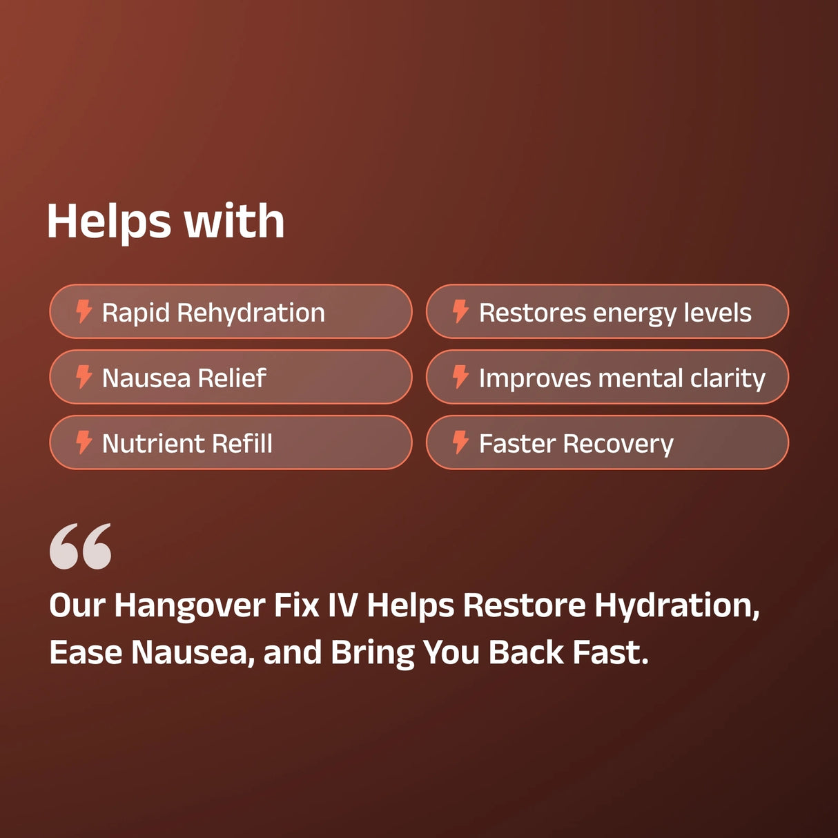 Hangover Fix IV Drip