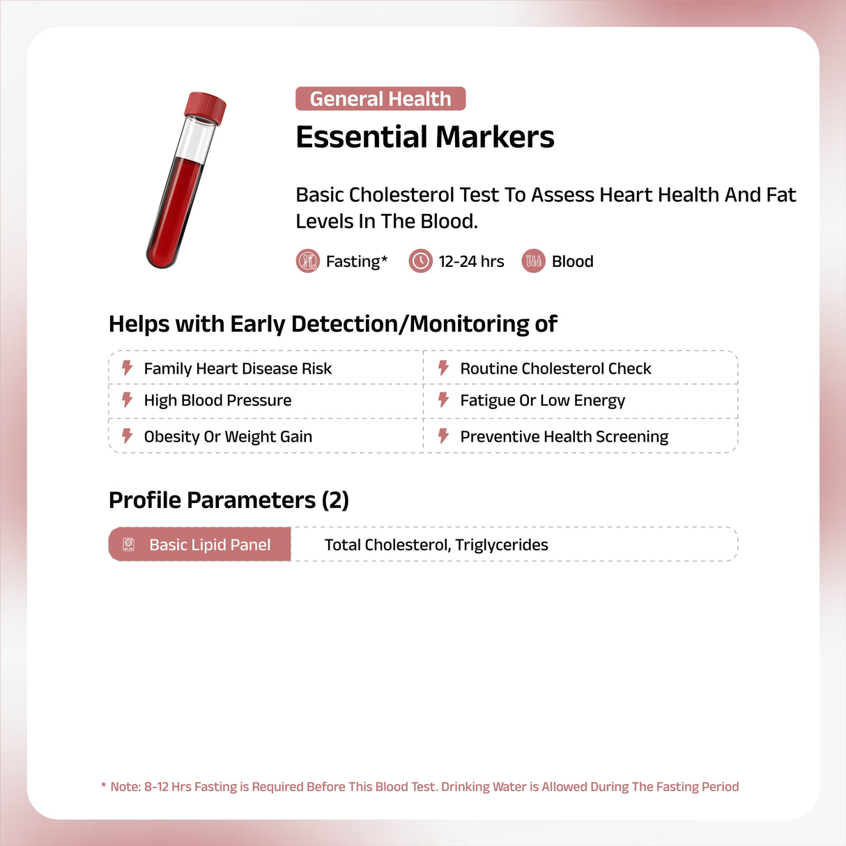 Lipid (Cholesterol) Profile