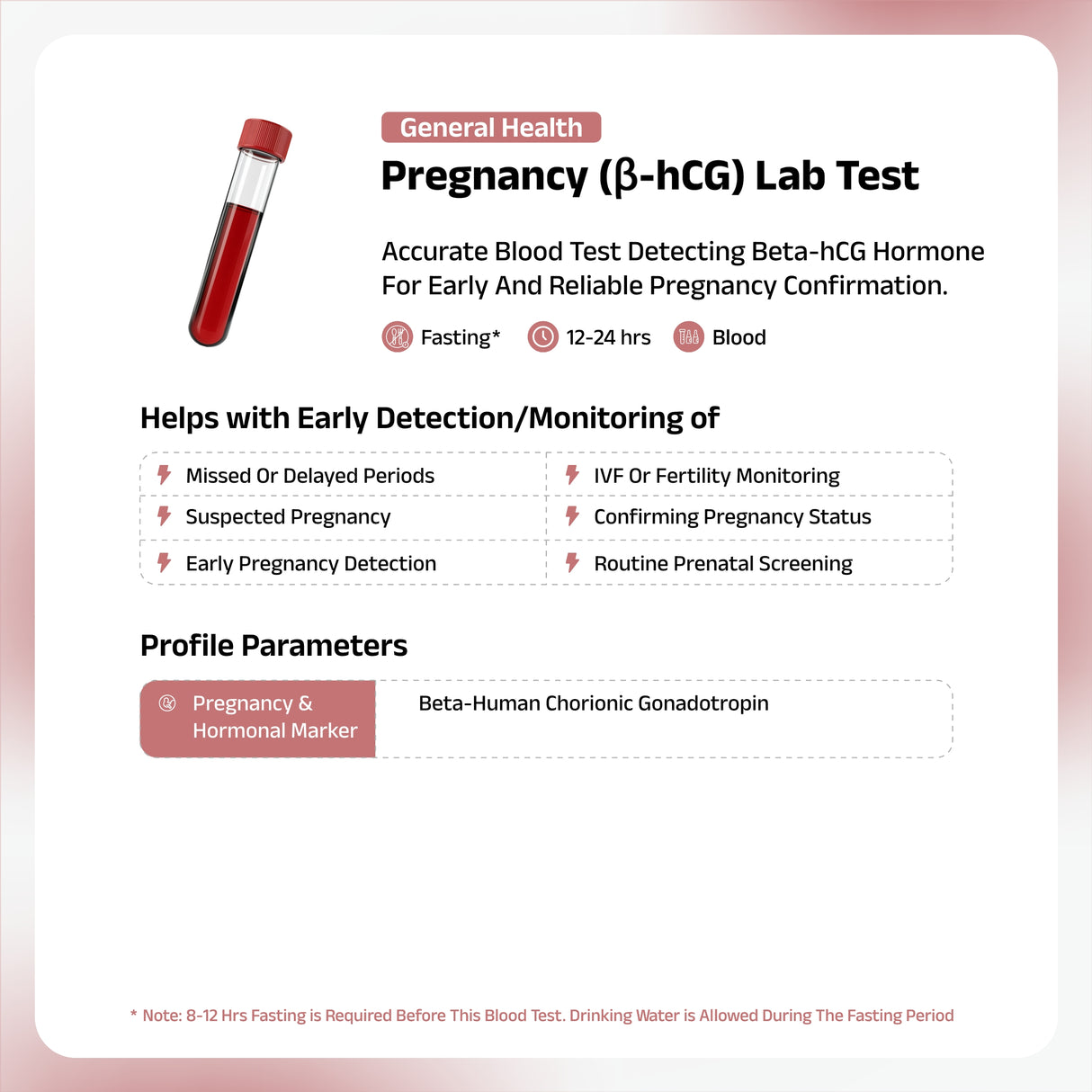 Pregnancy (β-hCG) Lab Test