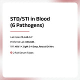 STD/STI Blood Panel (6 Pathogens)