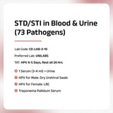 STD/STI Blood & Urine Panel (73 Pathogens)