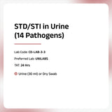 STD/STI Urine Panel (14 Pathogens)