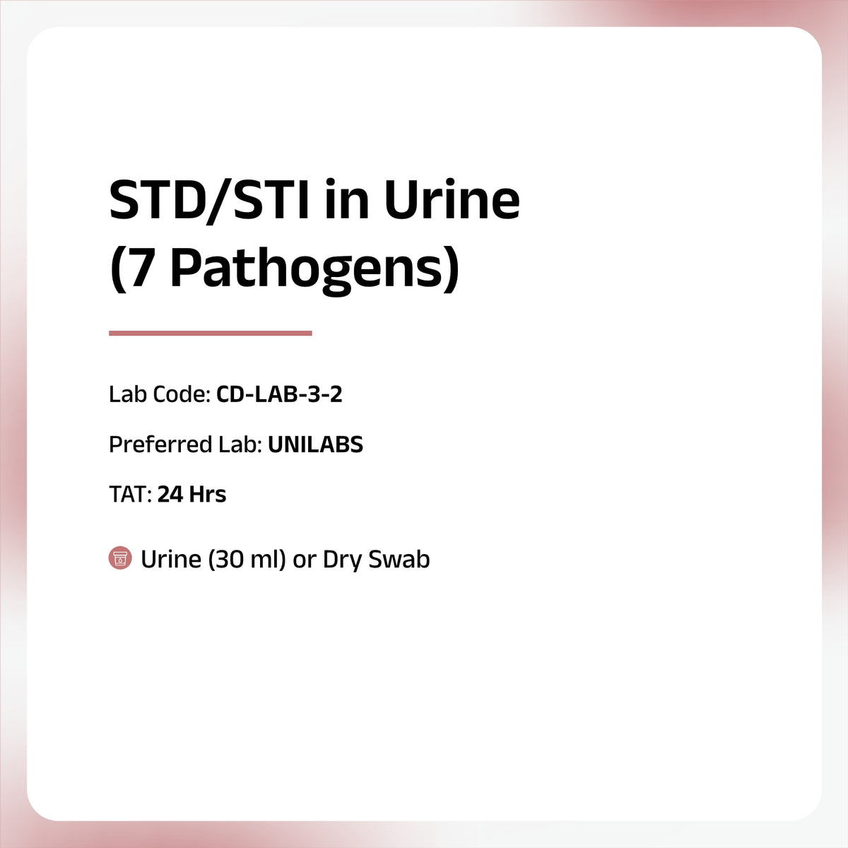 STD/STI Urine Panel (7 Pathogens)
