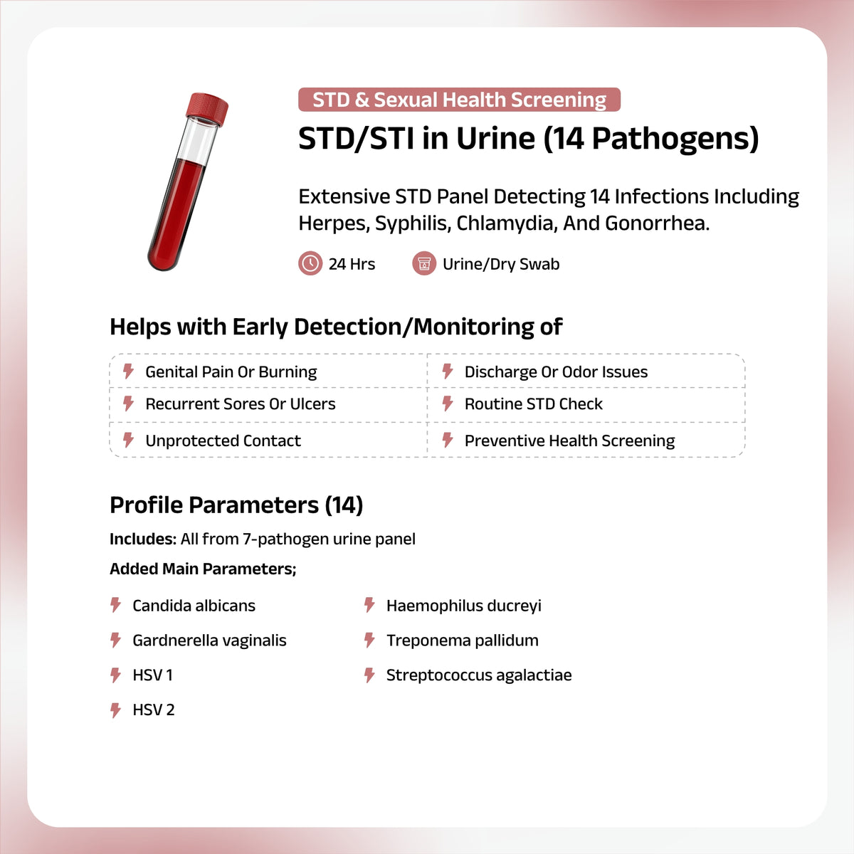 STD/STI Urine Panel (14 Pathogens)