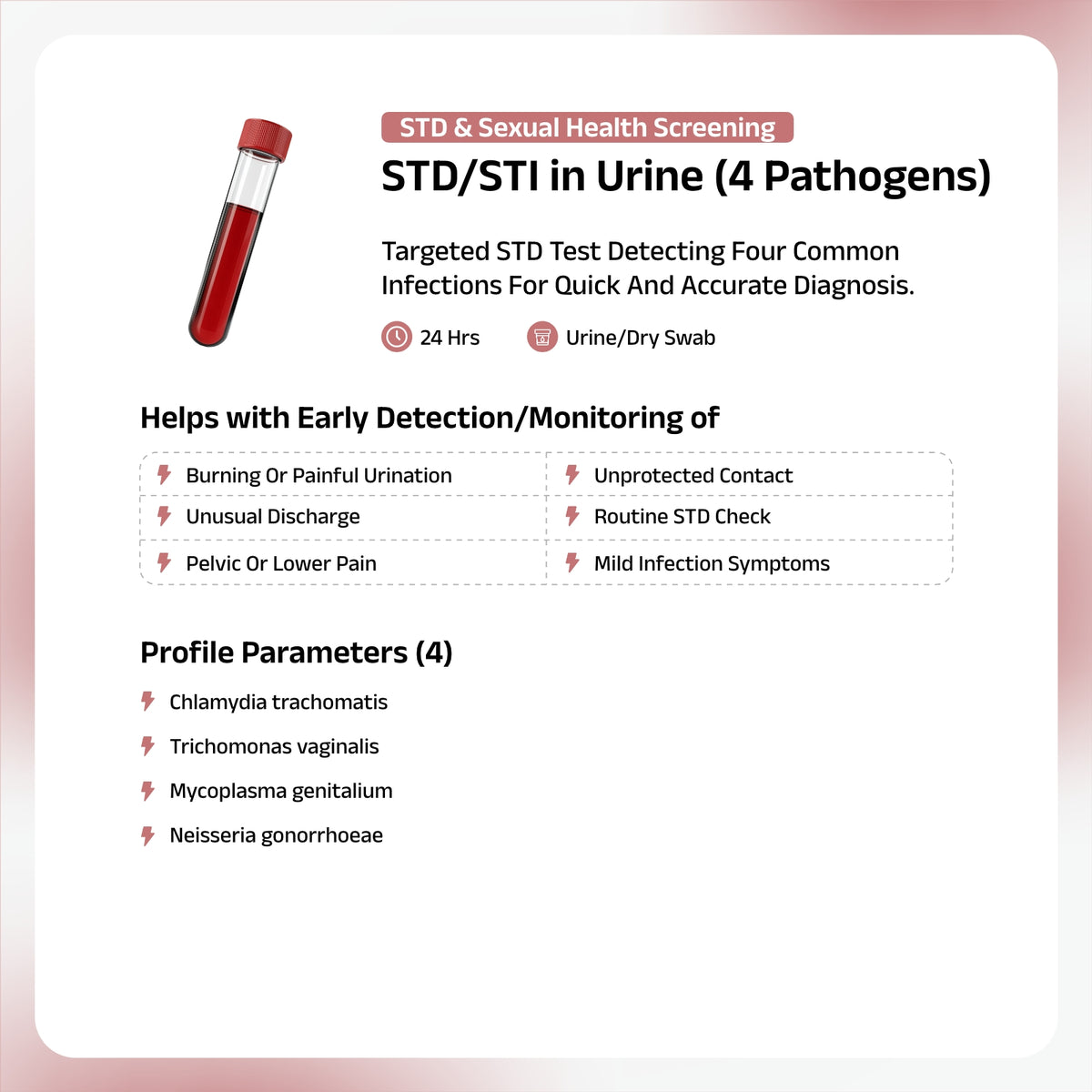 STD/STI Urine Panel (4 Pathogens)